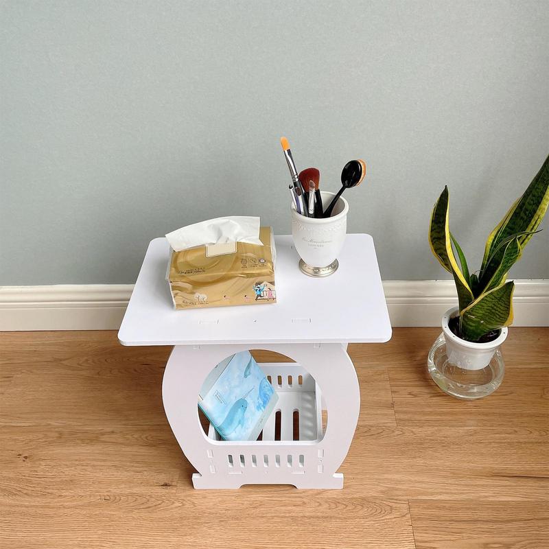 End Table White Nightstand Cof - Coffee X recension och pris