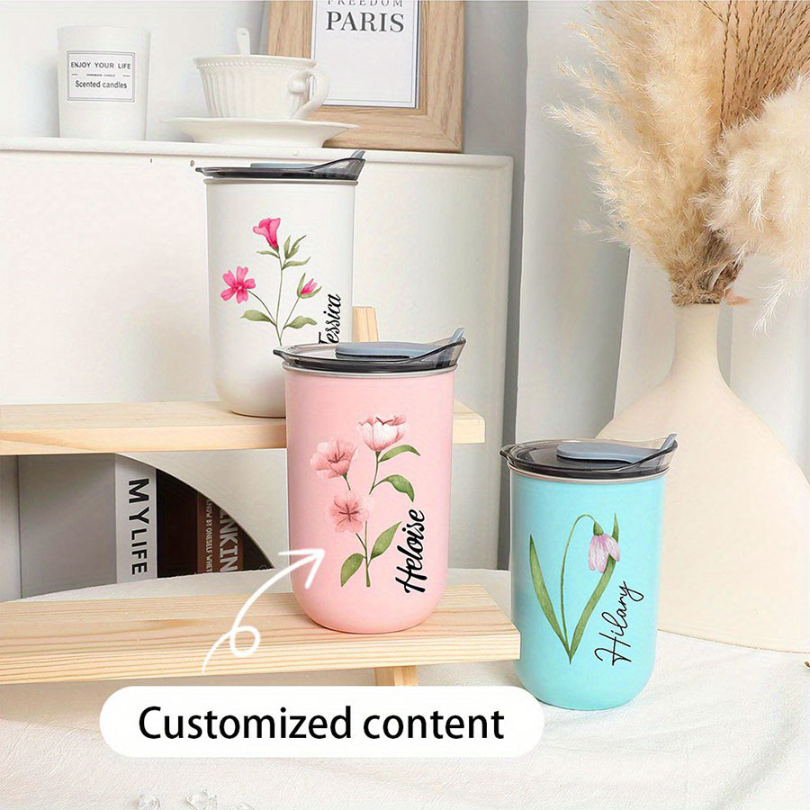 Personalized Name Birth Flower - Coffee Equipment With Name recension och pris