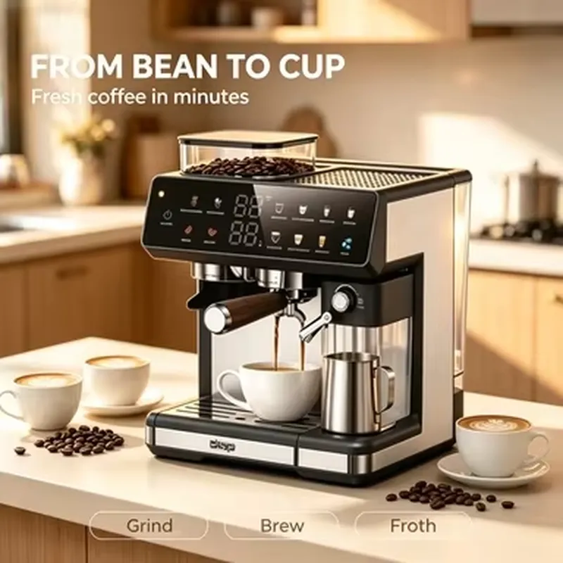 Lightweight Handheld Coffee Ma - Pressure Gauge Espresso recension och pris