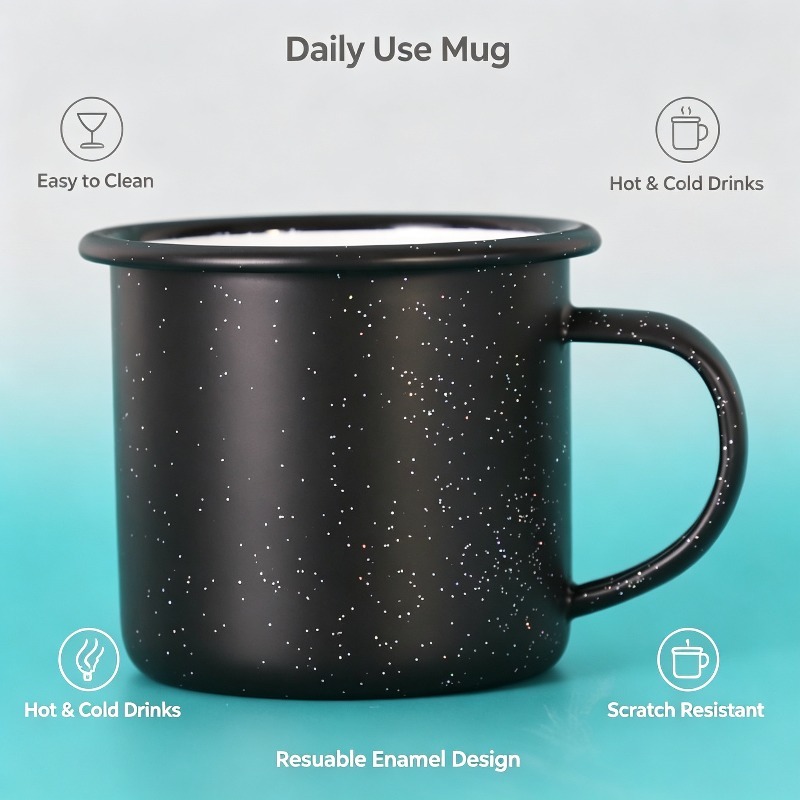 Vintage Enamel Mug with Star‑D - Vintage Coffee Equipment recension och pris