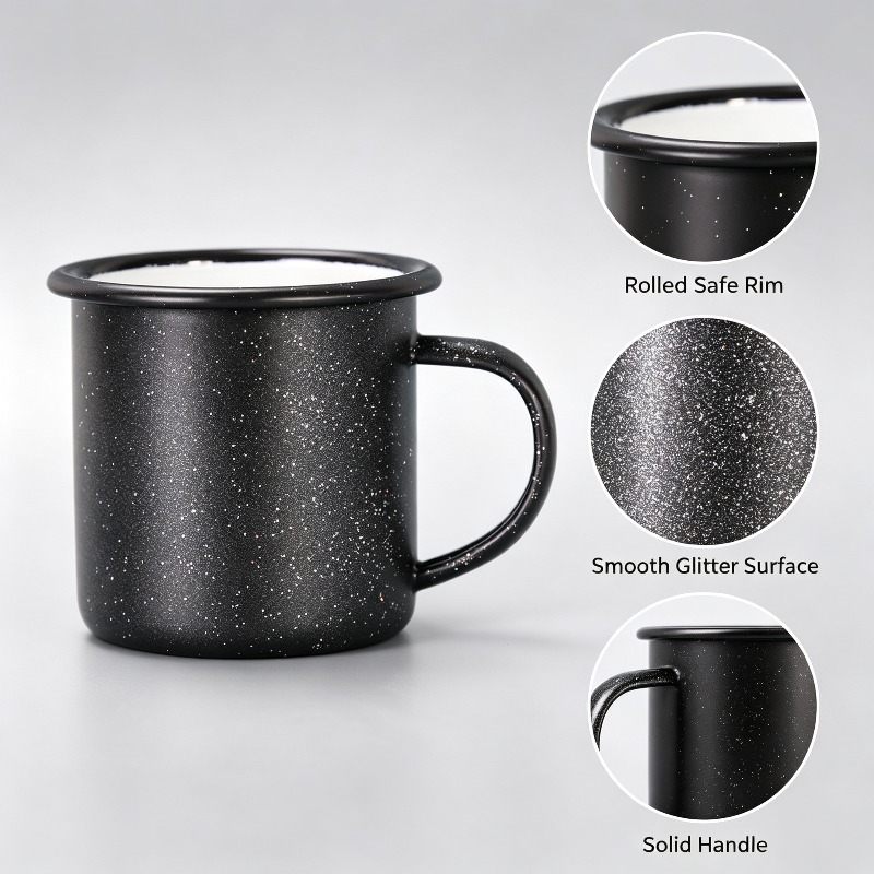 Vintage Enamel Mug with Star‑D - Vintage Coffee Equipment recension och pris