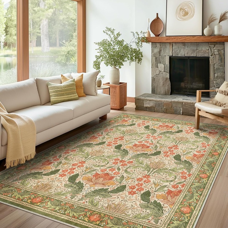 Vintage Floral Rug Carpet for  - Vintage Coffee Equipment recension och pris