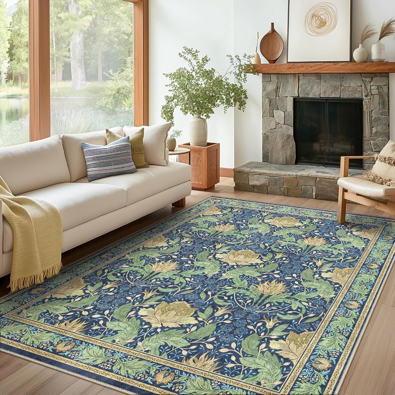 Vintage Floral Rug Carpet for  - Vintage Coffee Equipment recension och pris