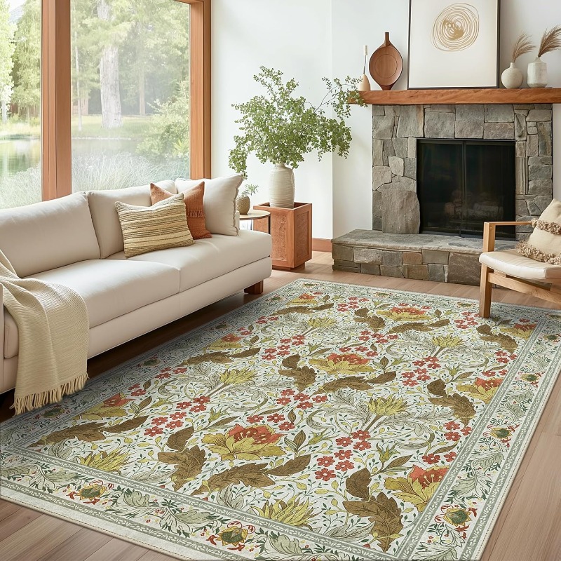 Vintage Floral Rug Carpet for  - Vintage Coffee Equipment recension och pris