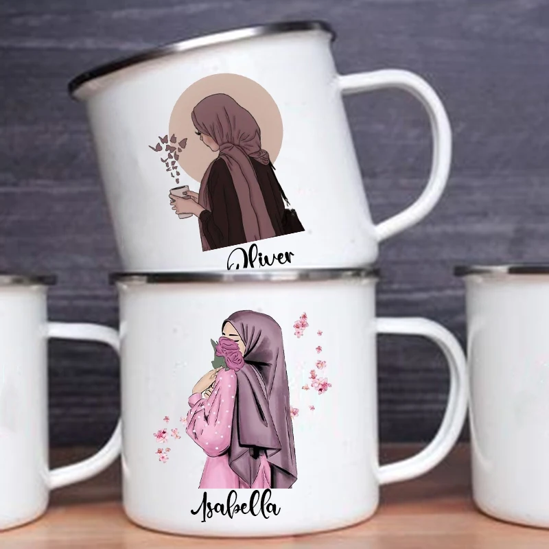 Personalised Hijabi Girl Print - Coffee Equipment With Name recension och pris