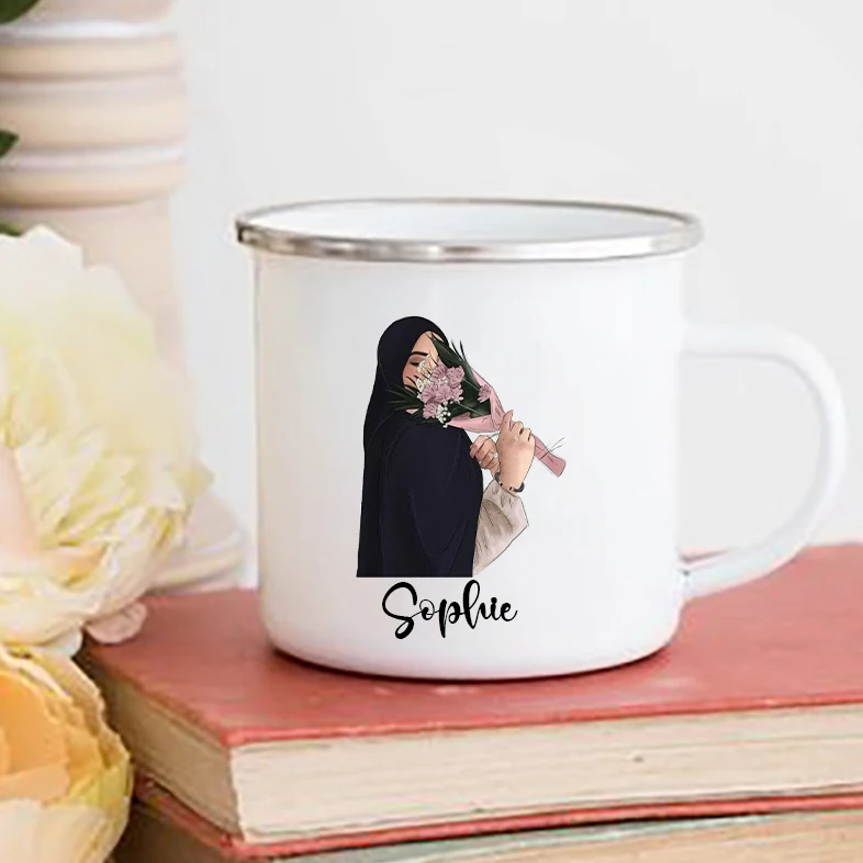 Personalised Hijabi Girl Print - Coffee Equipment With Name recension och pris