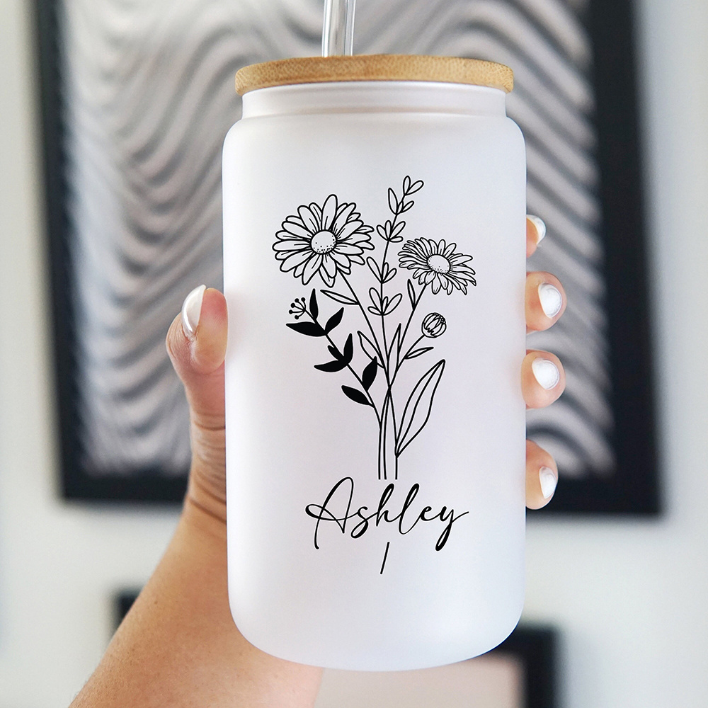 Customized Name Frosted Glass  - Coffee Equipment With Name recension och pris