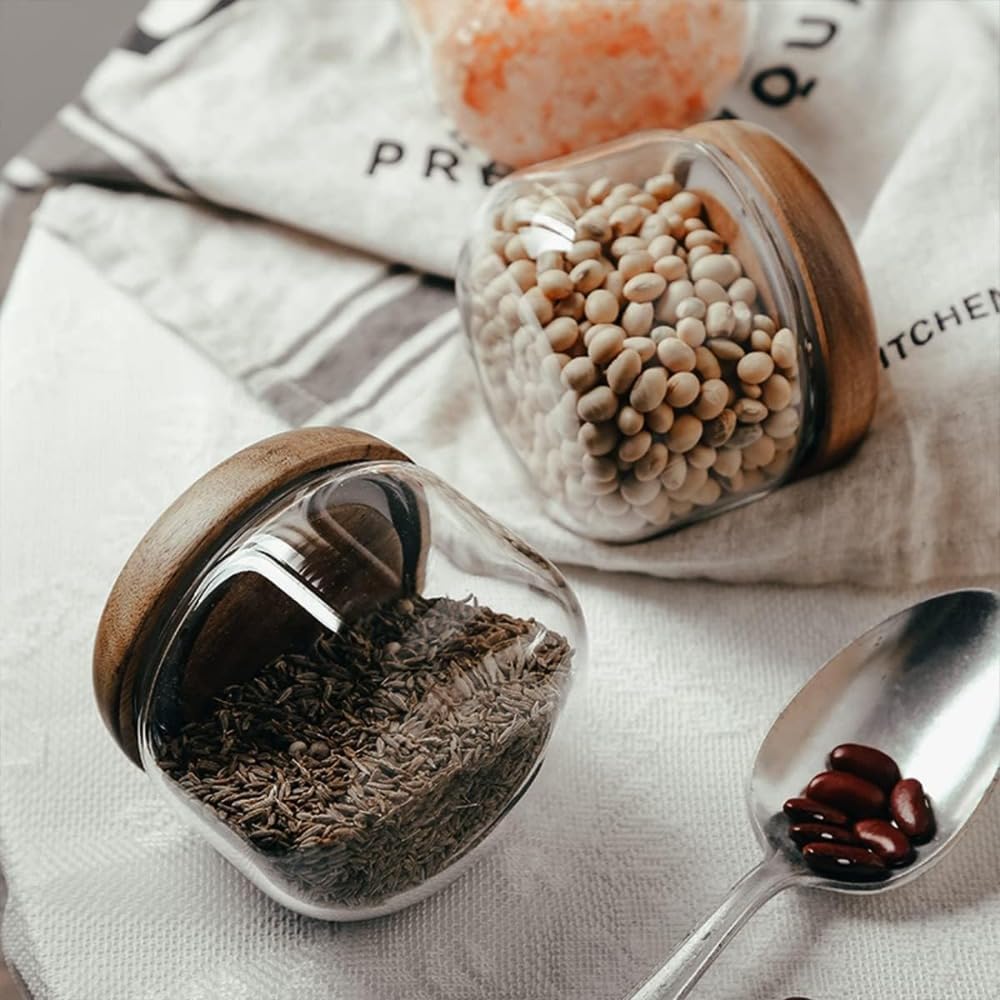 Glass Food  Containers with Wo - Coffee X recension och pris