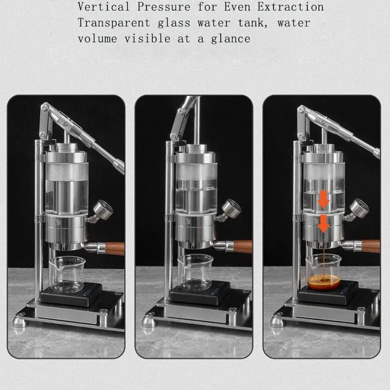 Manual Lever Espresso Machine  - Pressure Gauge Espresso recension och pris