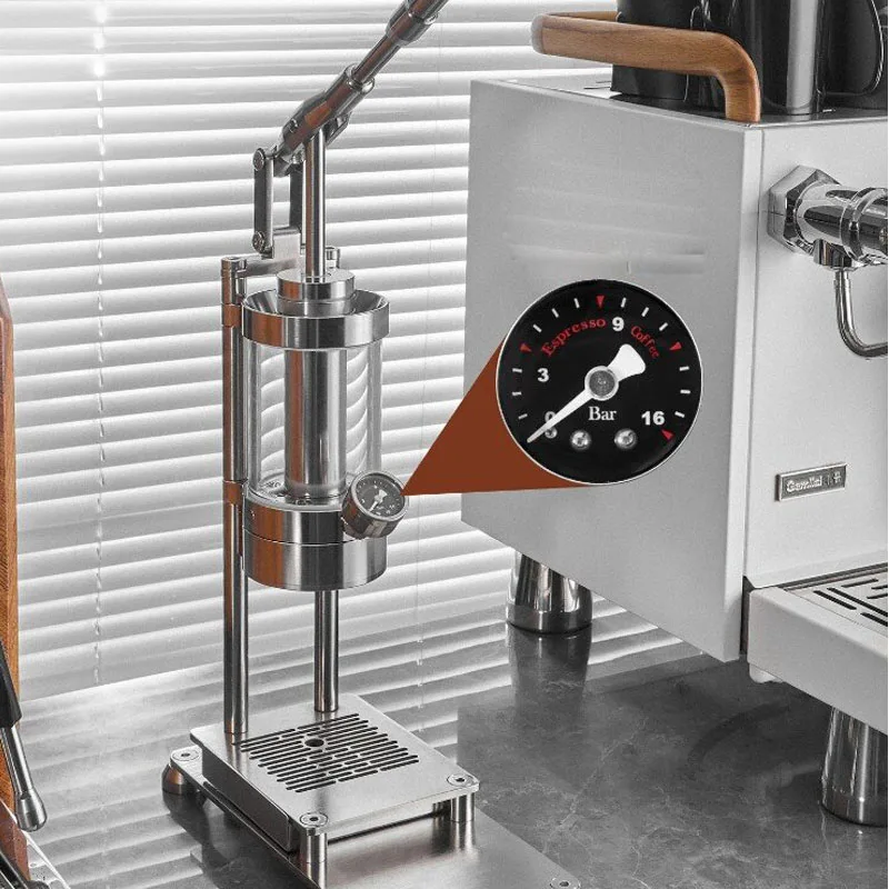 Manual Lever Espresso Machine  - Pressure Gauge Espresso recension och pris